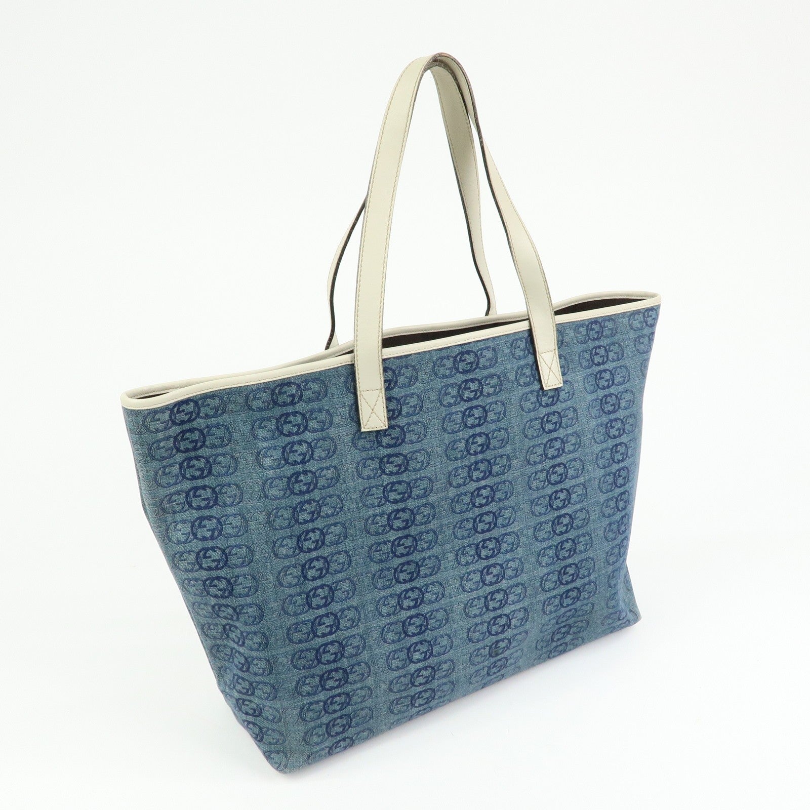 Gucci Tote Bag - Denim, GG Denim and Leather 