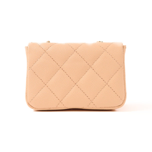 Chanel CC Chain Shoulder Bag - Pink, Calfskin Leather