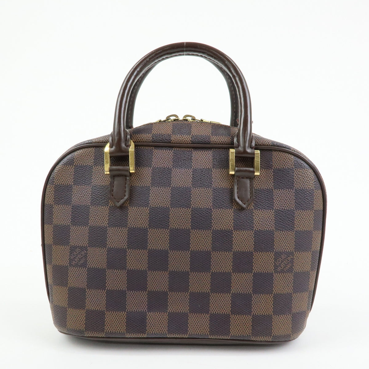 Louis Vuitton Saria Mini Handbag - Damier Ebene, Canvas Leather