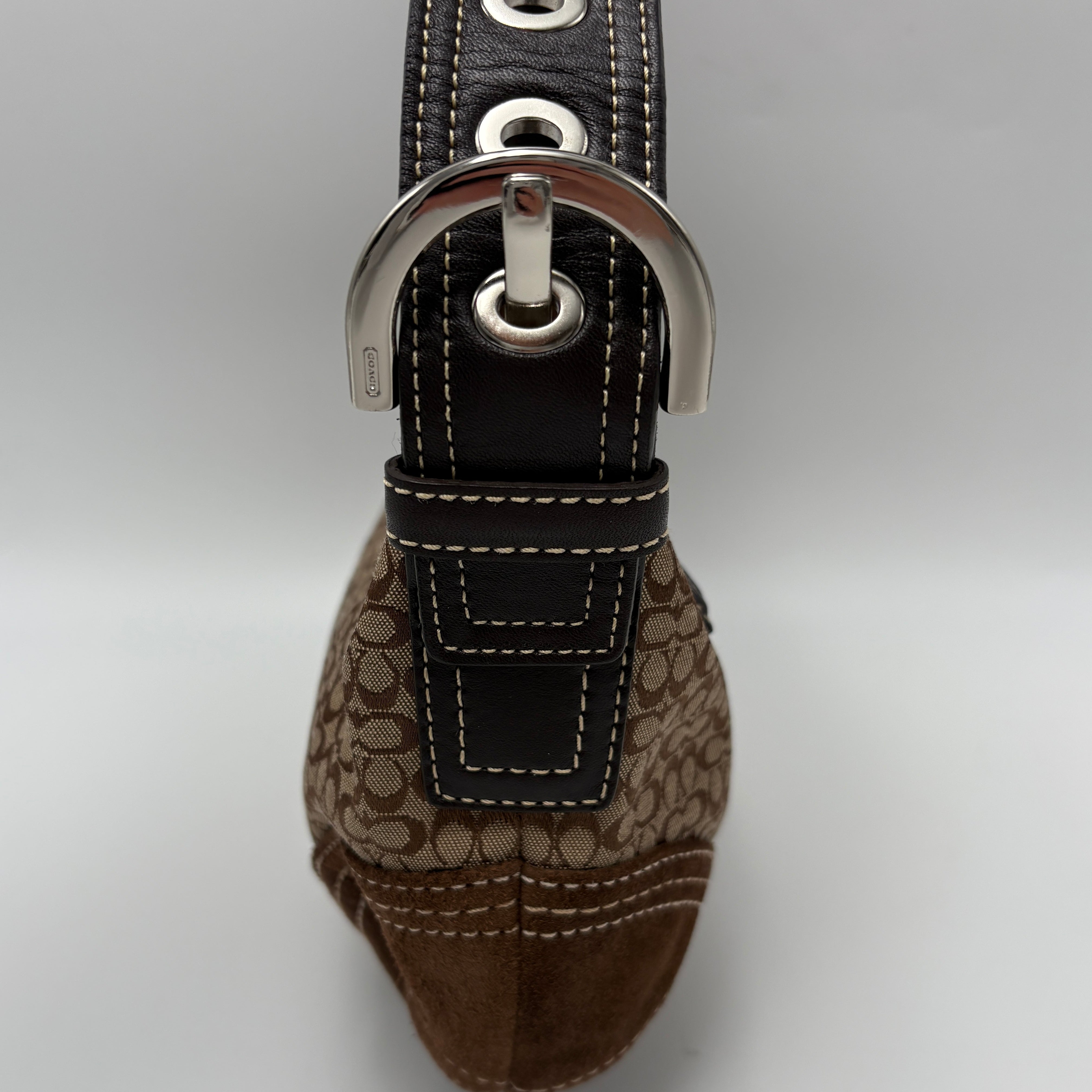 Coach Signature Suede brown bag