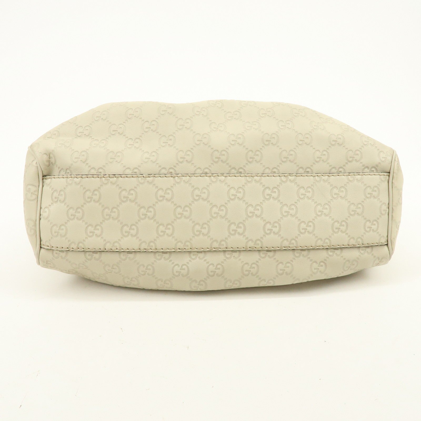 Gucci Sukey Guccissima Leather Tote Bag - White, Leather 