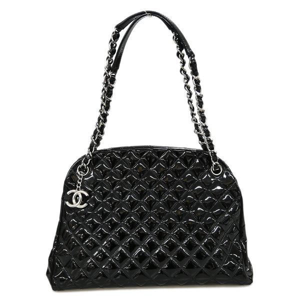 Chanel Duffle Handbag - Black, Patent Leather
