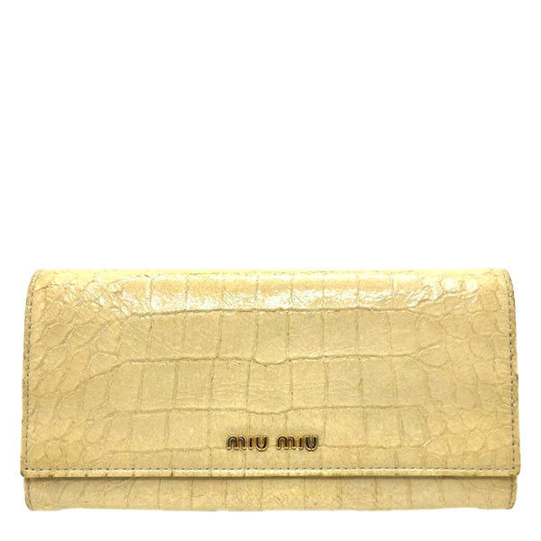 Miu Miu Leather Bifold Wallet