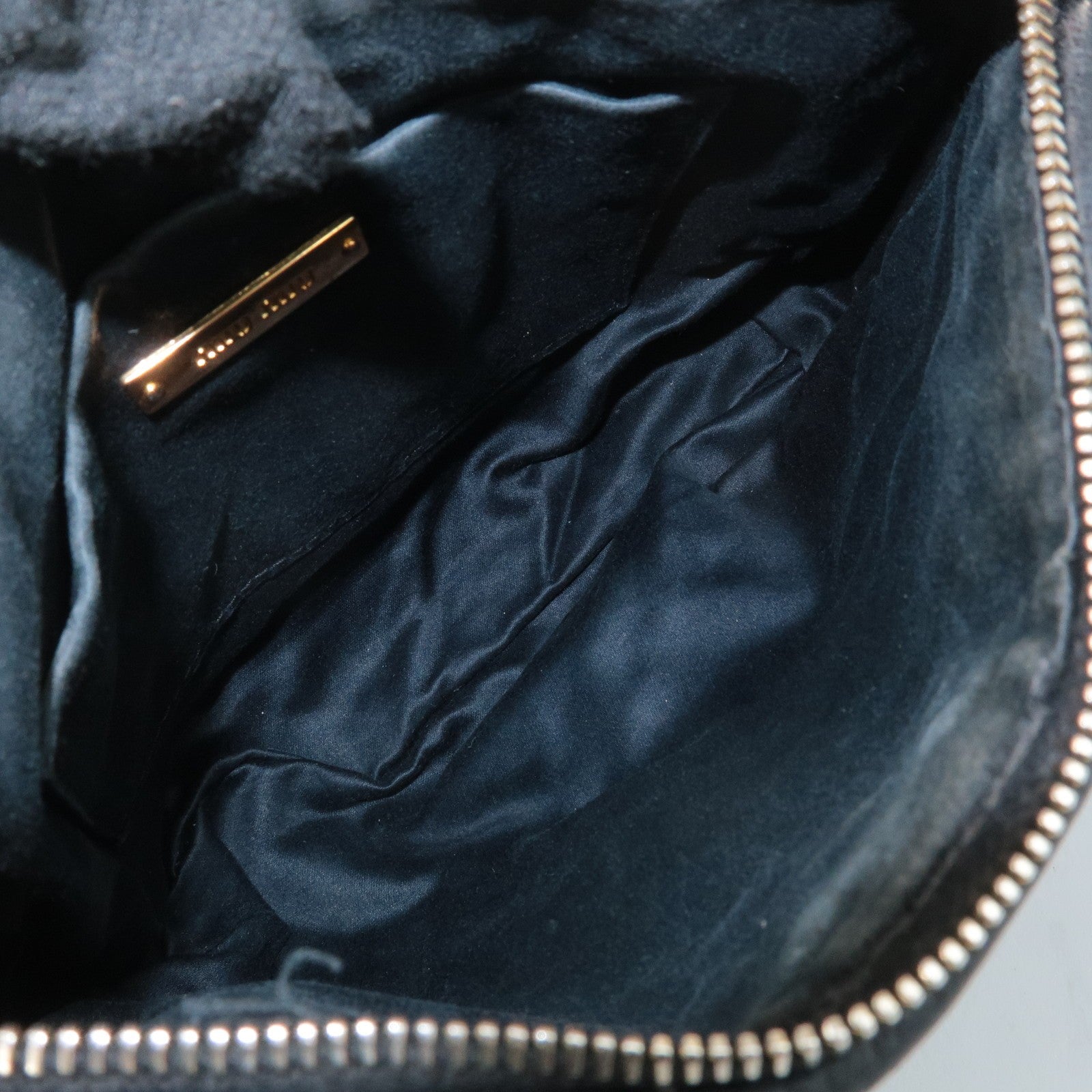 Miu Miu Matelasse Shoulder Bag - Black, Leather