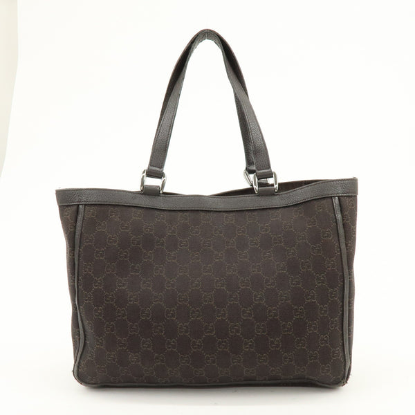 Gucci Abbey Tote Bag - Brown, GG Canvas, Leather