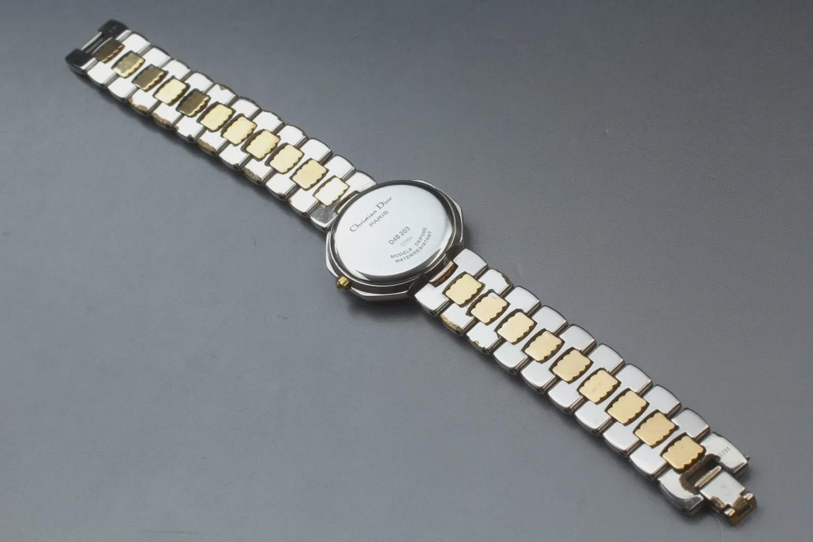 Christian Dior D48.203 Watch - Gold and Silver, Stainless Steel