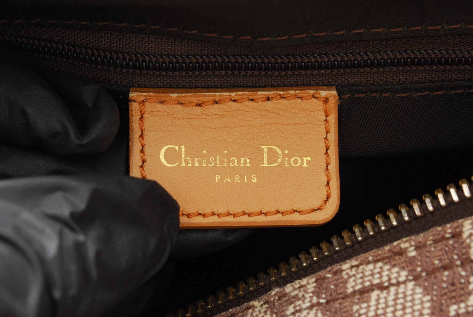 Christian Dior Trotter Mini Boston Handbag - Beige, Canvas