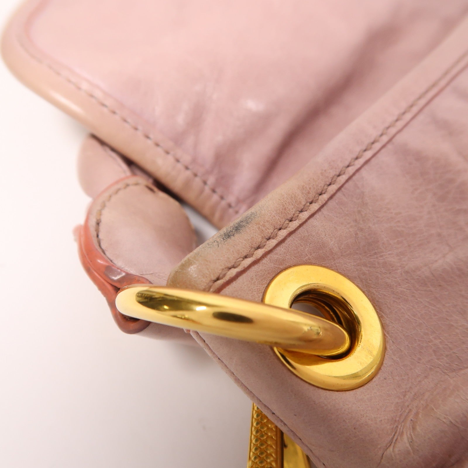 Miu Miu GHW Matelasse Coffer 2 Way Shoulder Bag - Pink, Calfskin Leather 