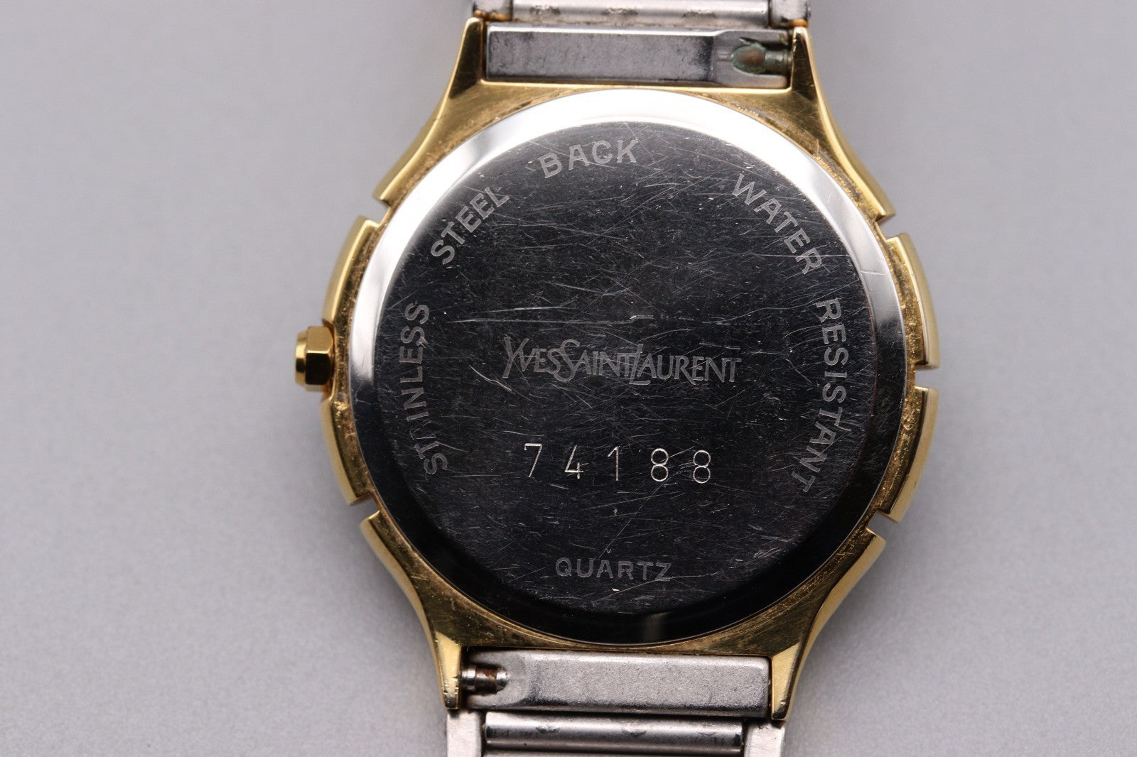 Yves Saint Laurent Vintage Quartz Watch - White, Stainless Steel
