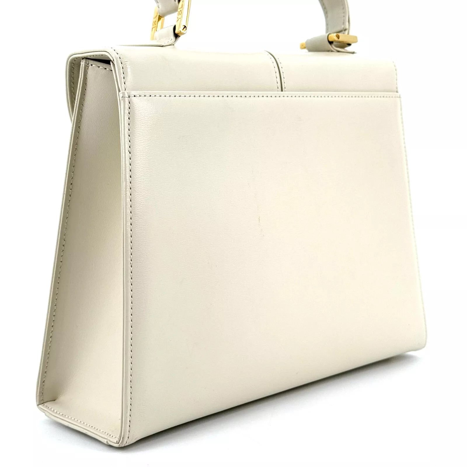 Saint Laurent YSL Shoulder Bag - White, Leather