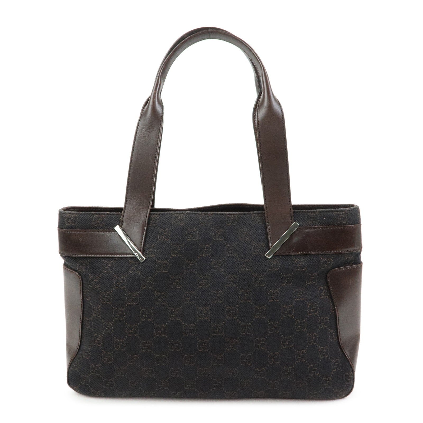 Gucci Hand Bag - Dark Brown, Canvas Leather
