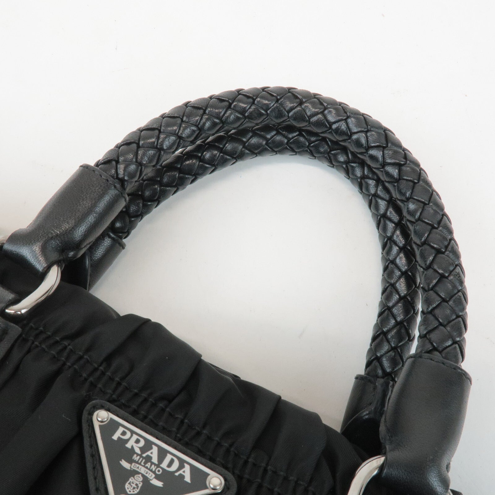 Prada Handbag - Black, Nylon and Leather