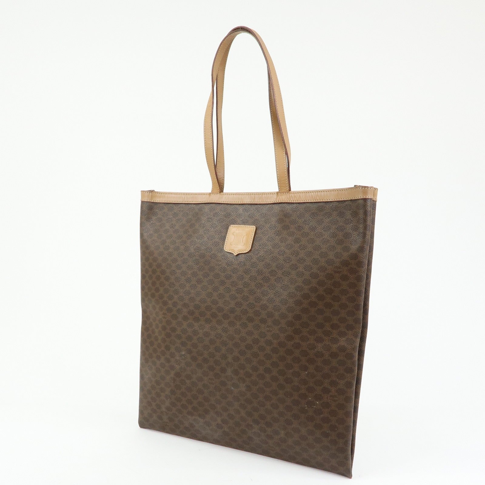 Celine Macadam Tote Bag - Brown, PVC Leather