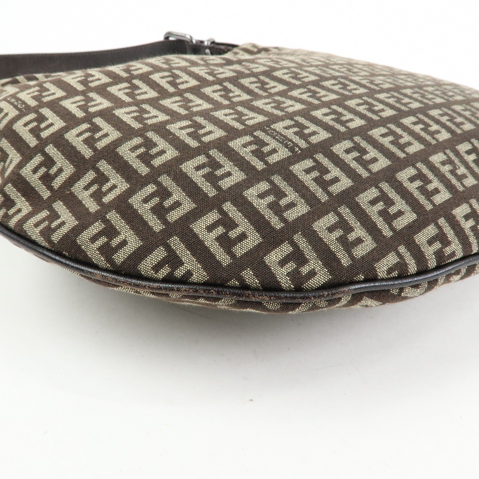 Fendi Shoulder Bag - Dark Brown, Canvas and Leather