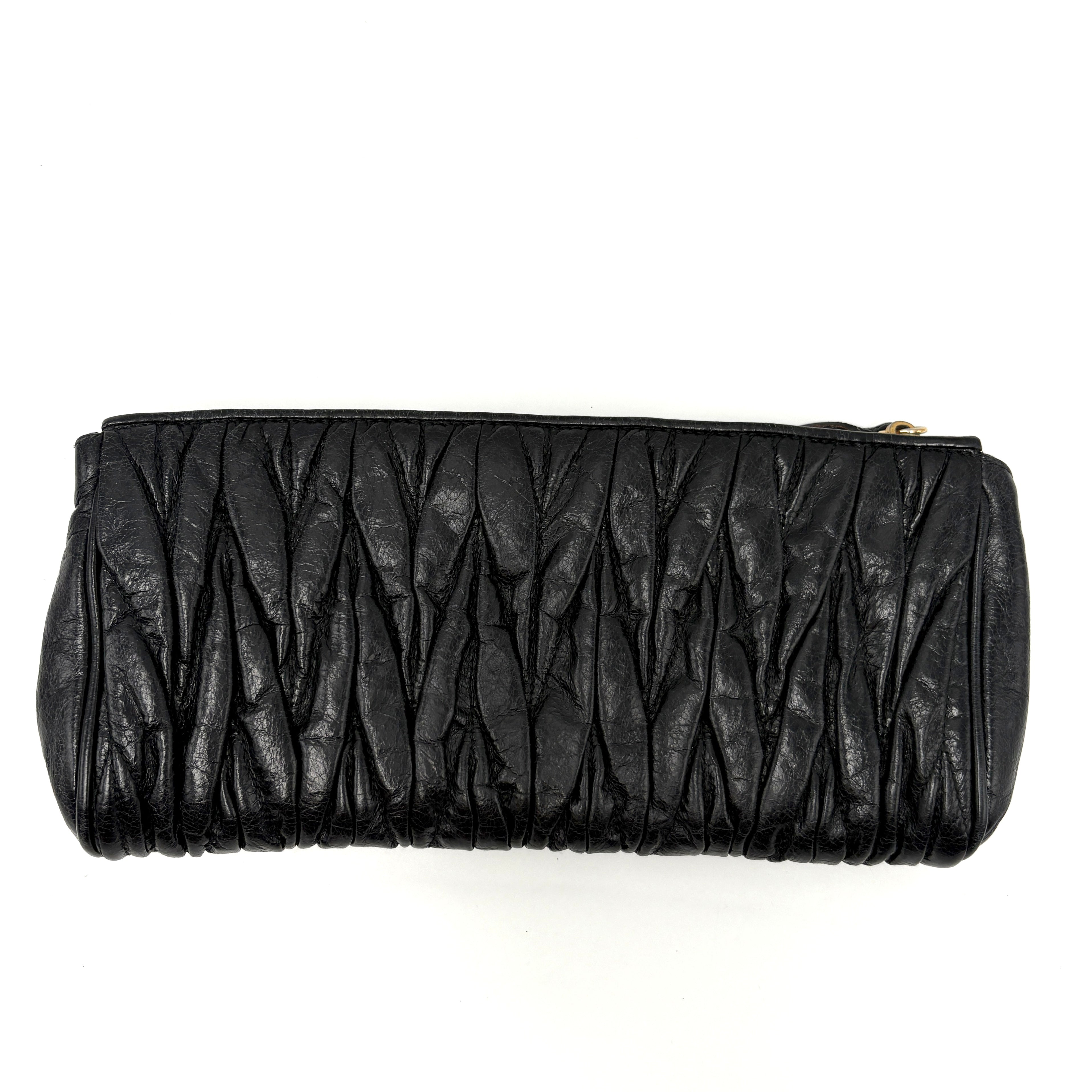 MIU MIU black clutch