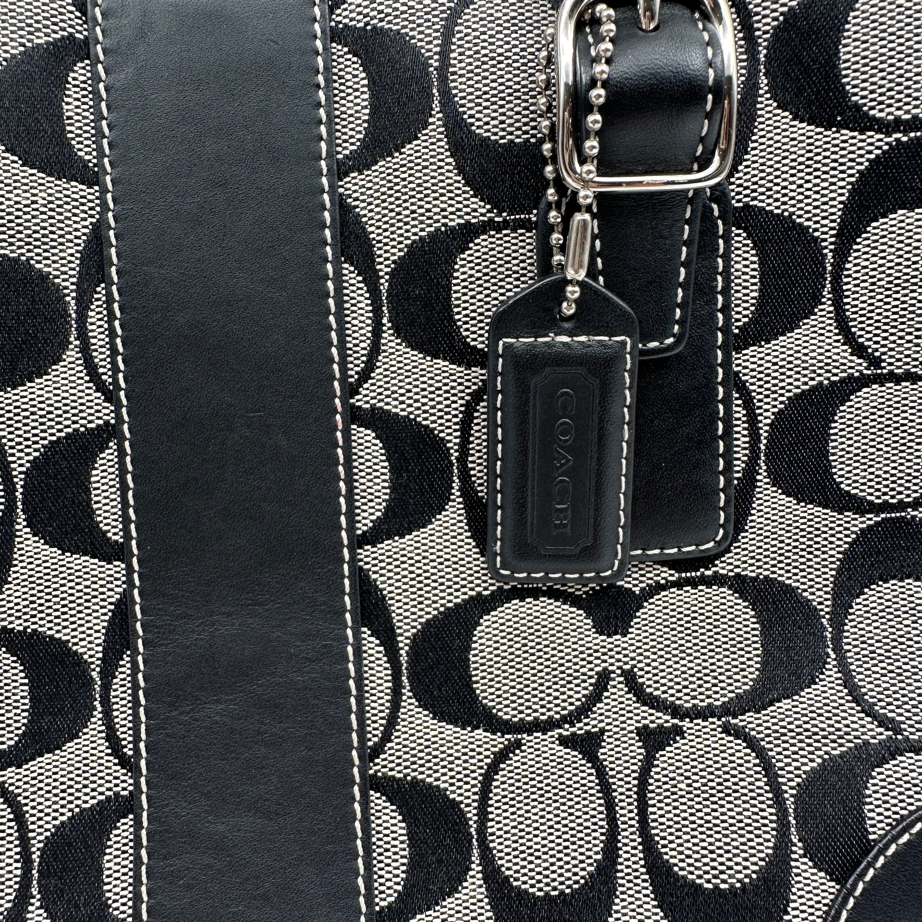 Signature Handbag Black Canvas/Leather