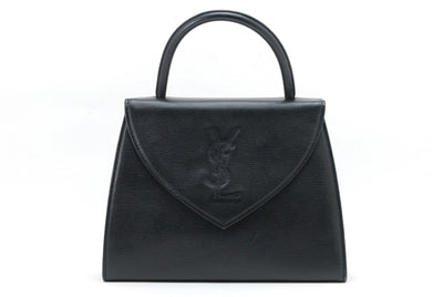 Saint Laurent Vintage Top Handle Handbag - Black, Leather