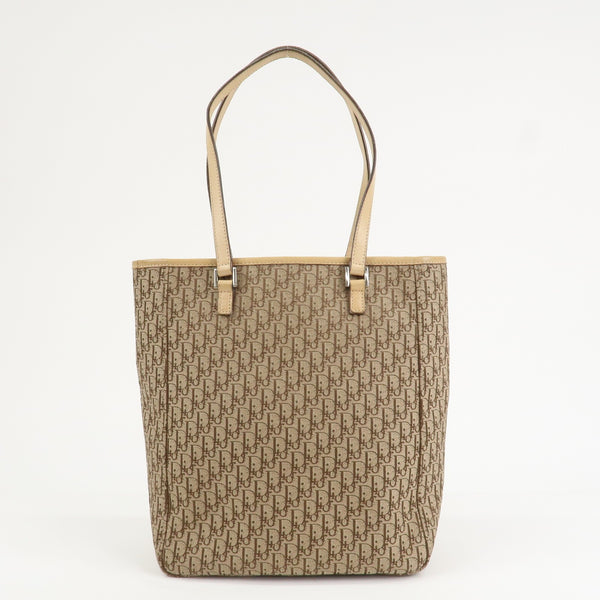 Christian Dior Trotter Tote Bag - Beige, Canvas 