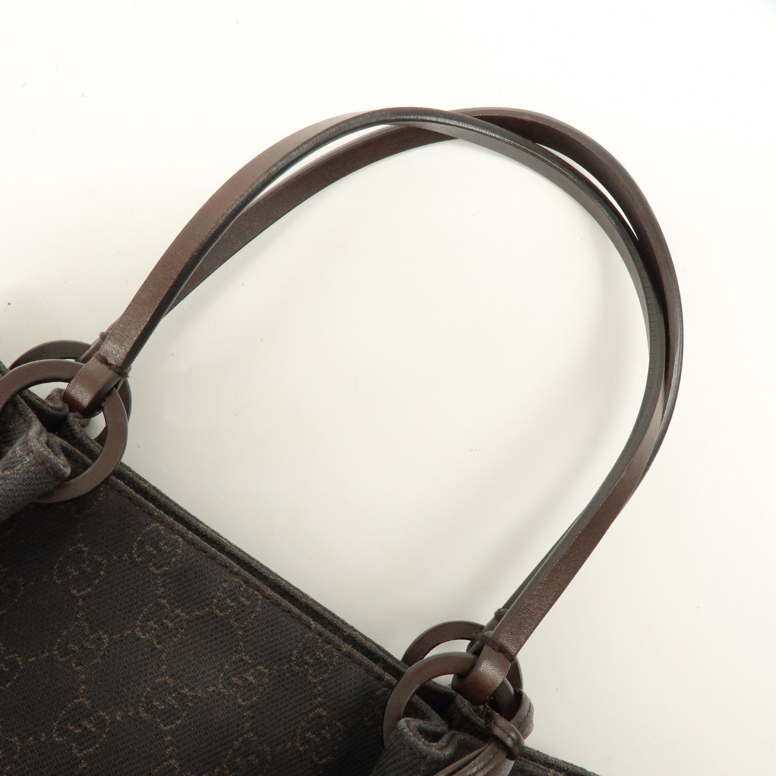Gucci Shoulder Tote Bag - Brown, GG Canvas and Leather 