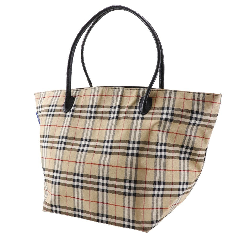 Burberry Blue Label Nova Check Tote Bag - Beige, Nylon
