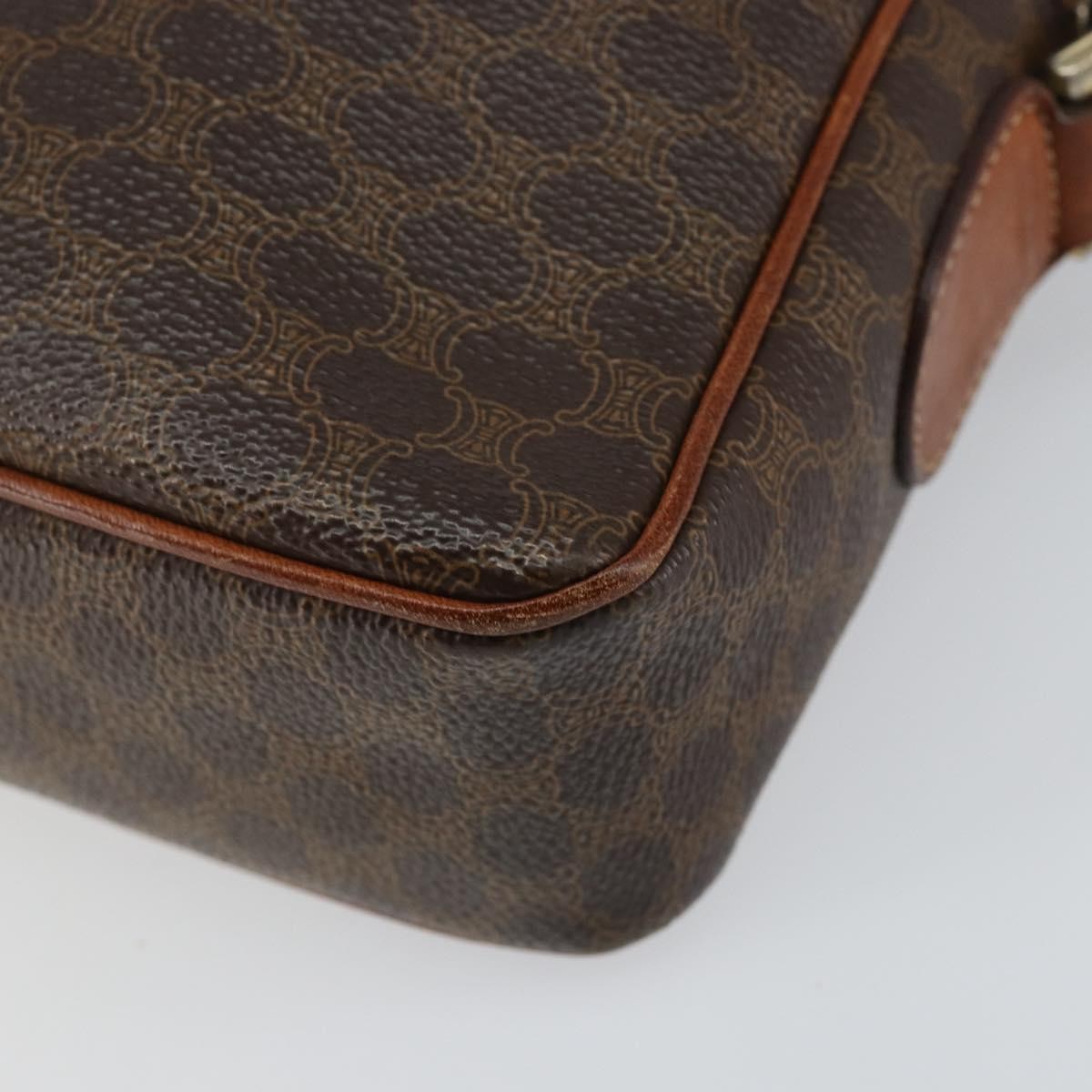 Celine Macadam Shoulder Bag - Brown/Gold, PVC Leather
