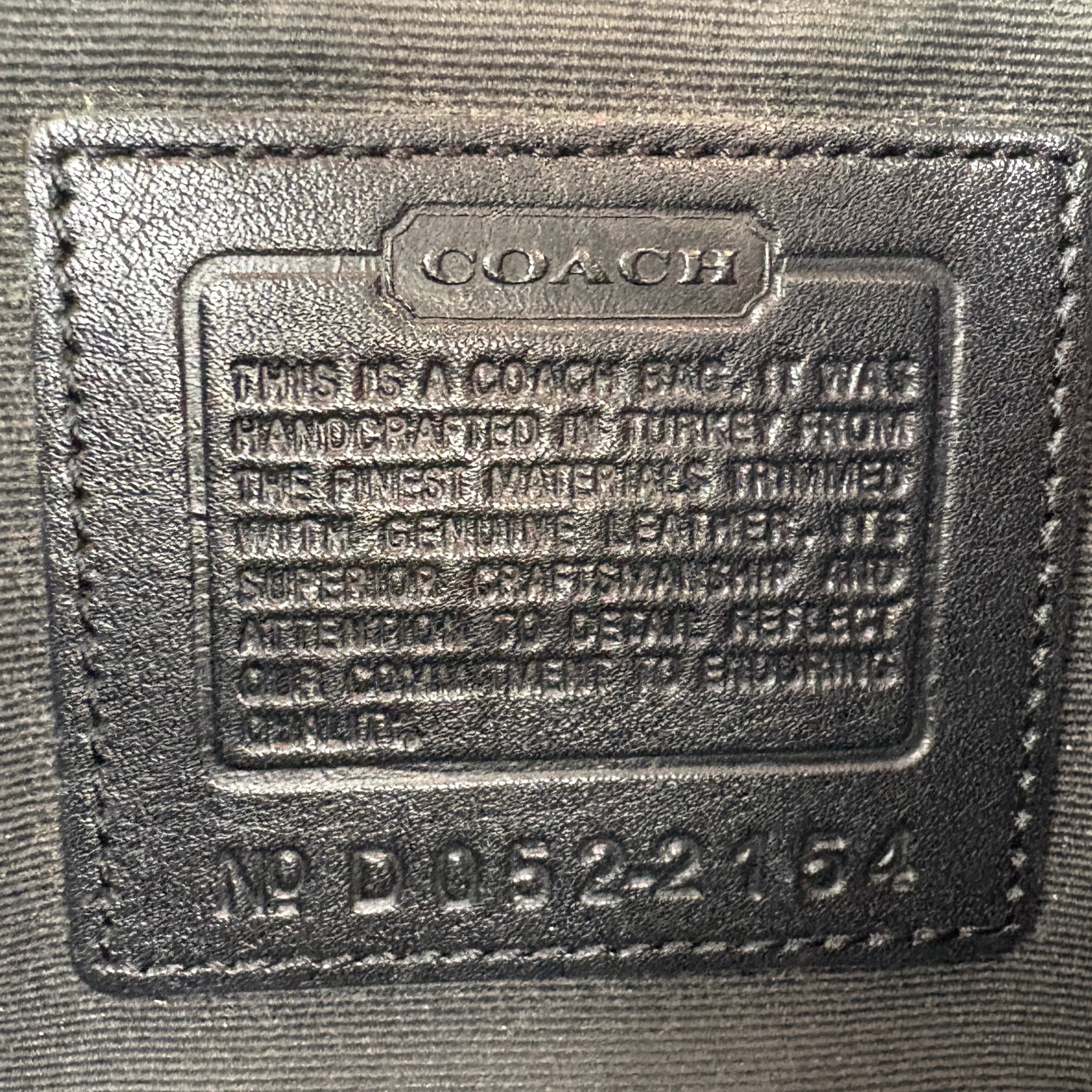 Coach signature black bag