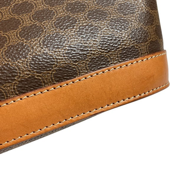 Celine Macadat Bucket Tote Bag - Brown, PVC x Leather