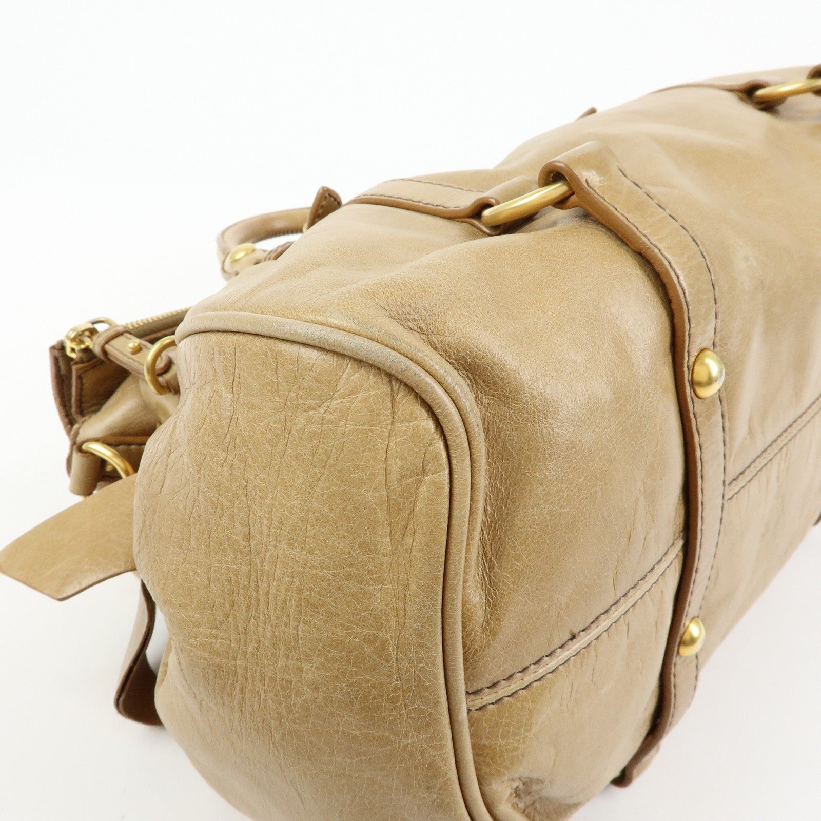 Miu Miu Handbag - Beige, Leather