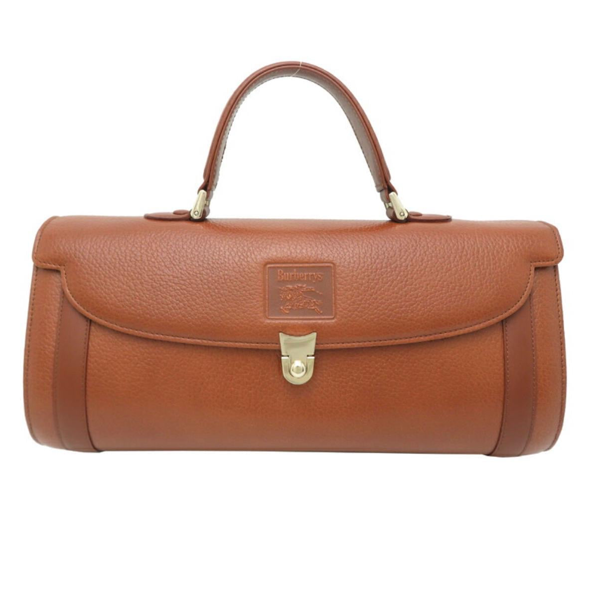 Burberry Nova Check Hand Tote Bag - Brown, Leather