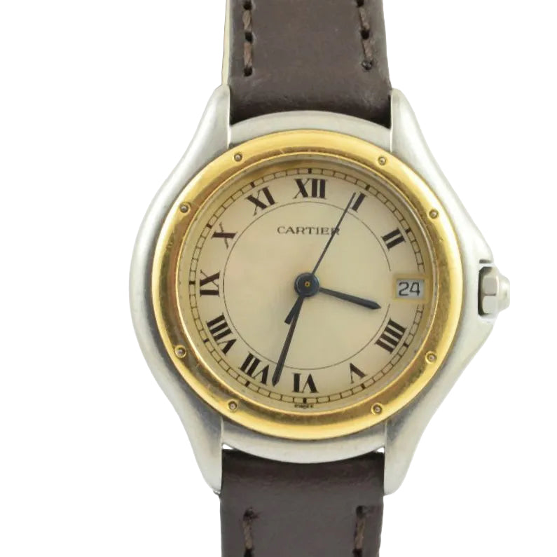 Cartier Panthere Cougar Watch - Steel/Gold, Leather