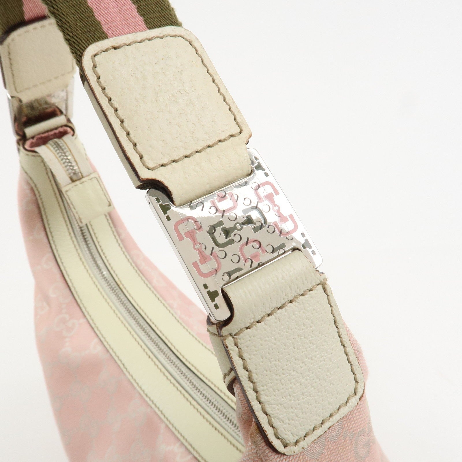 Gucci Shoulder Bag - Pink, Canvas Leather 