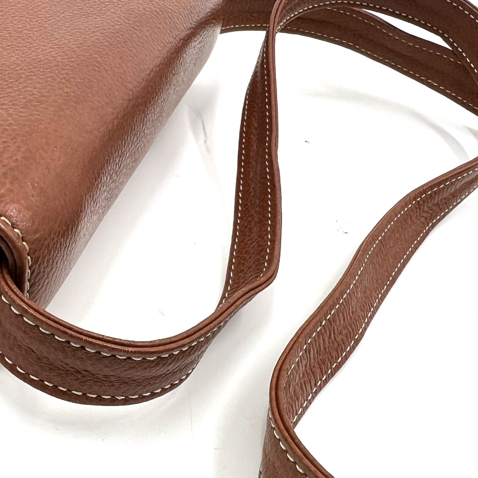 Saint Laurent Yves Cassandra Shoulder Bag - Brown, Leather 