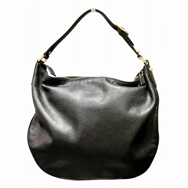 Gucci Interlocking G Semi-Shoulder Bag - Black, Leather