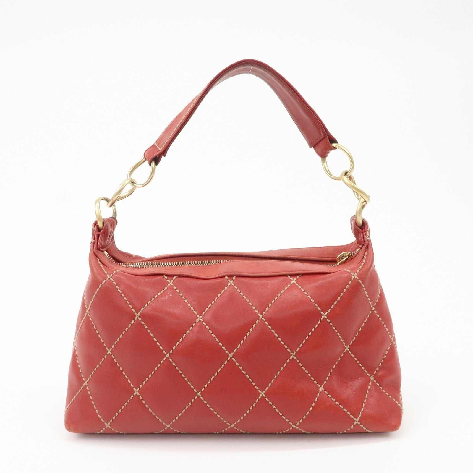 Chanel Mark Wild Handbag - Red, Leather