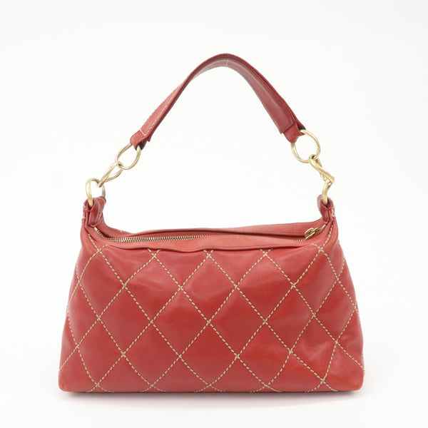 Chanel Mark Wild Handbag - Red, Leather