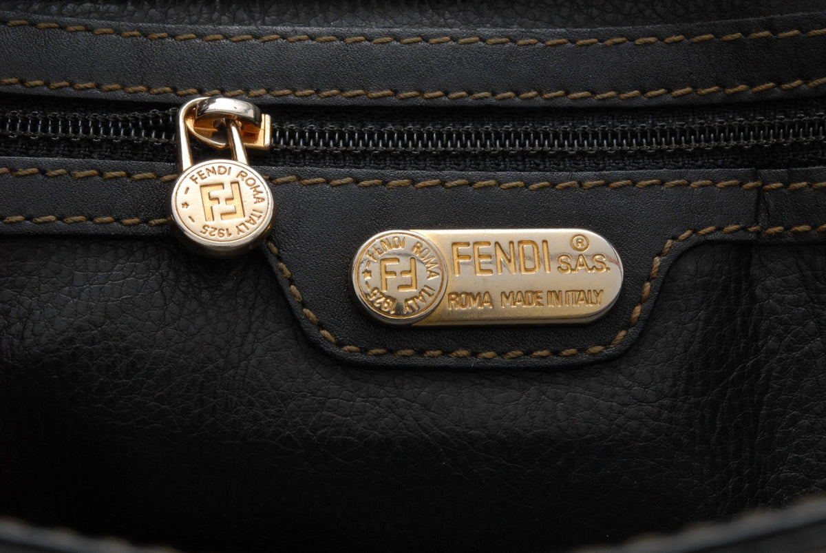 Fendi Zucca Monogram Clutch Bag - Brown, Leather