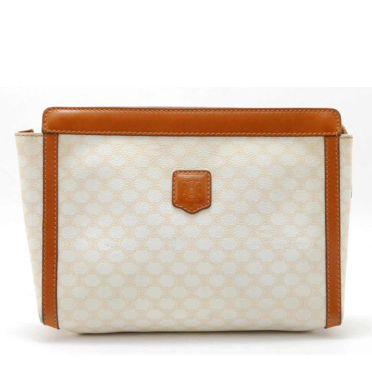 Celine Macadam Clutch Bag - Ivory, PVC Leather