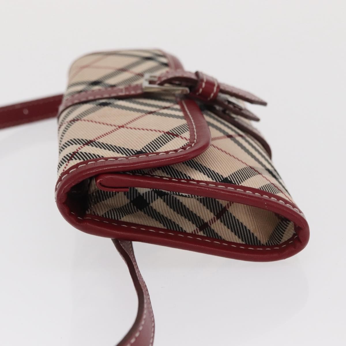 Burberry Nova Check Blue Label Waist Bag - Beige / Silver, Canvas