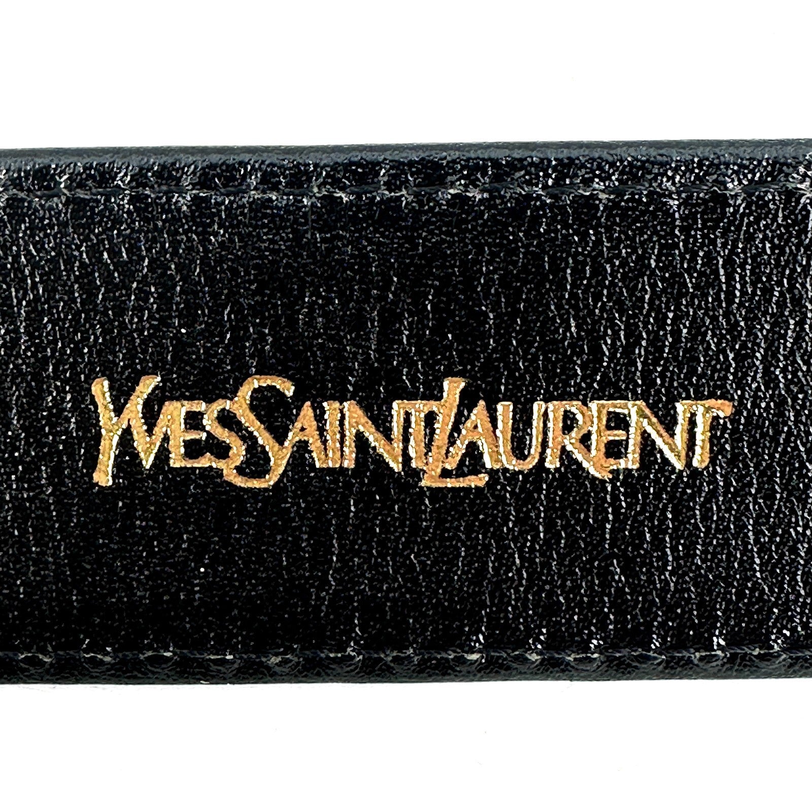 Saint Laurent YSL Belt - Black, Leather