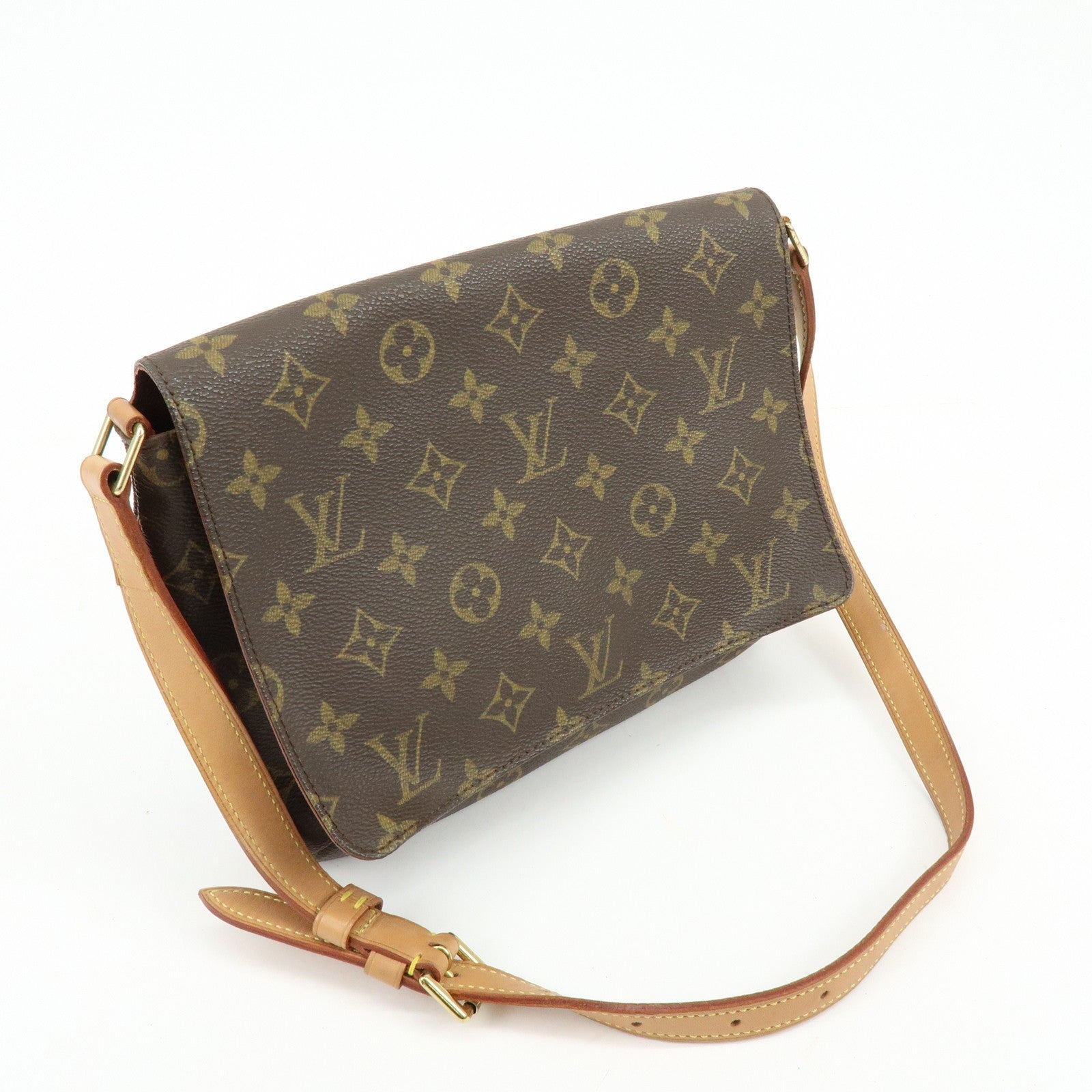 Louis Vuitton Monogram Musette Tango Shoulder Bag - Brown, Monogram Canvas