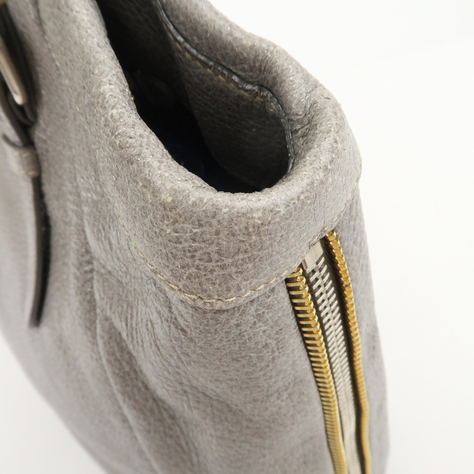 Prada Hand Bag - Gray, Leather