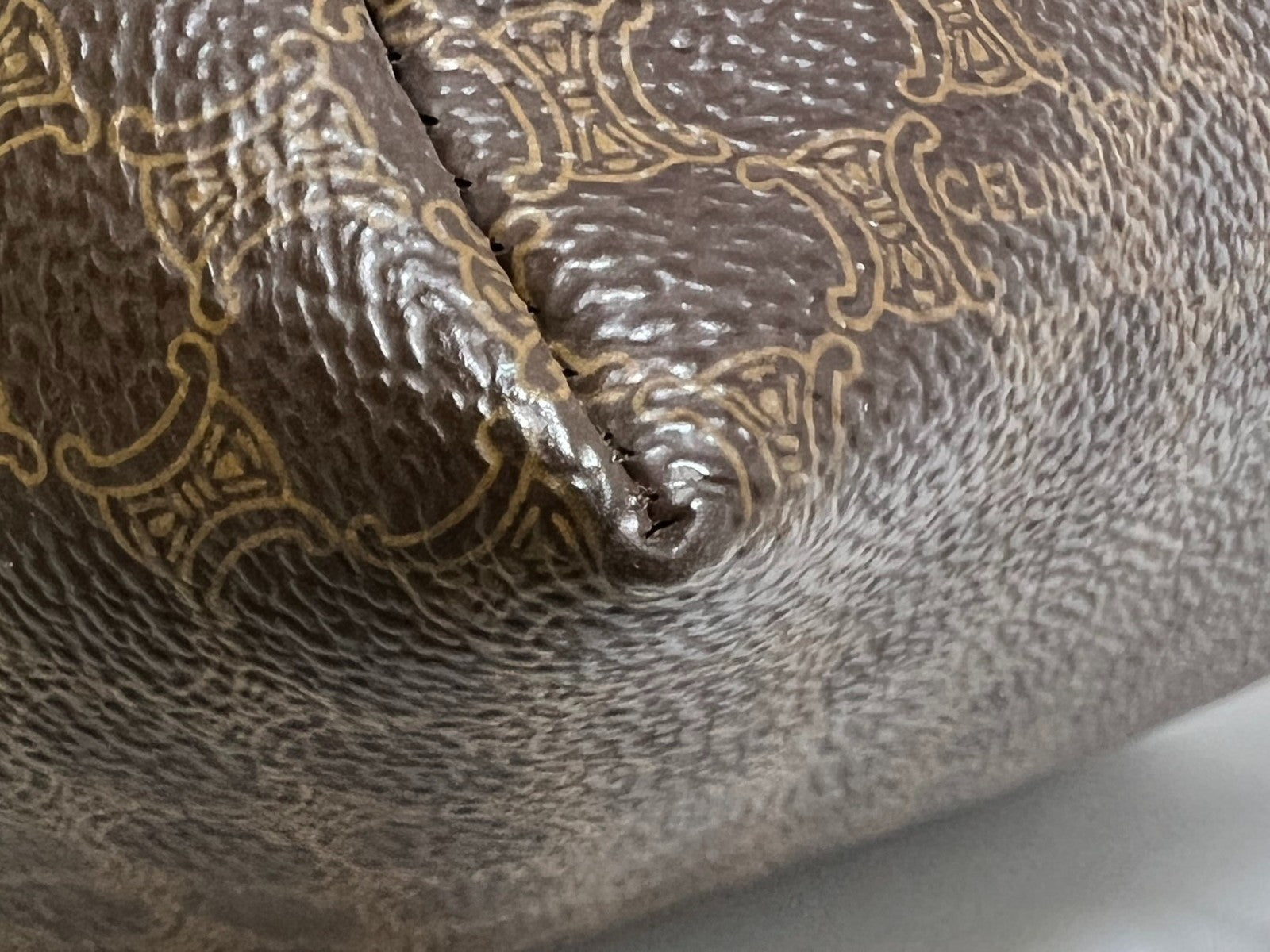 Celine Macadam Handbag Pouch - Brown, PVC 