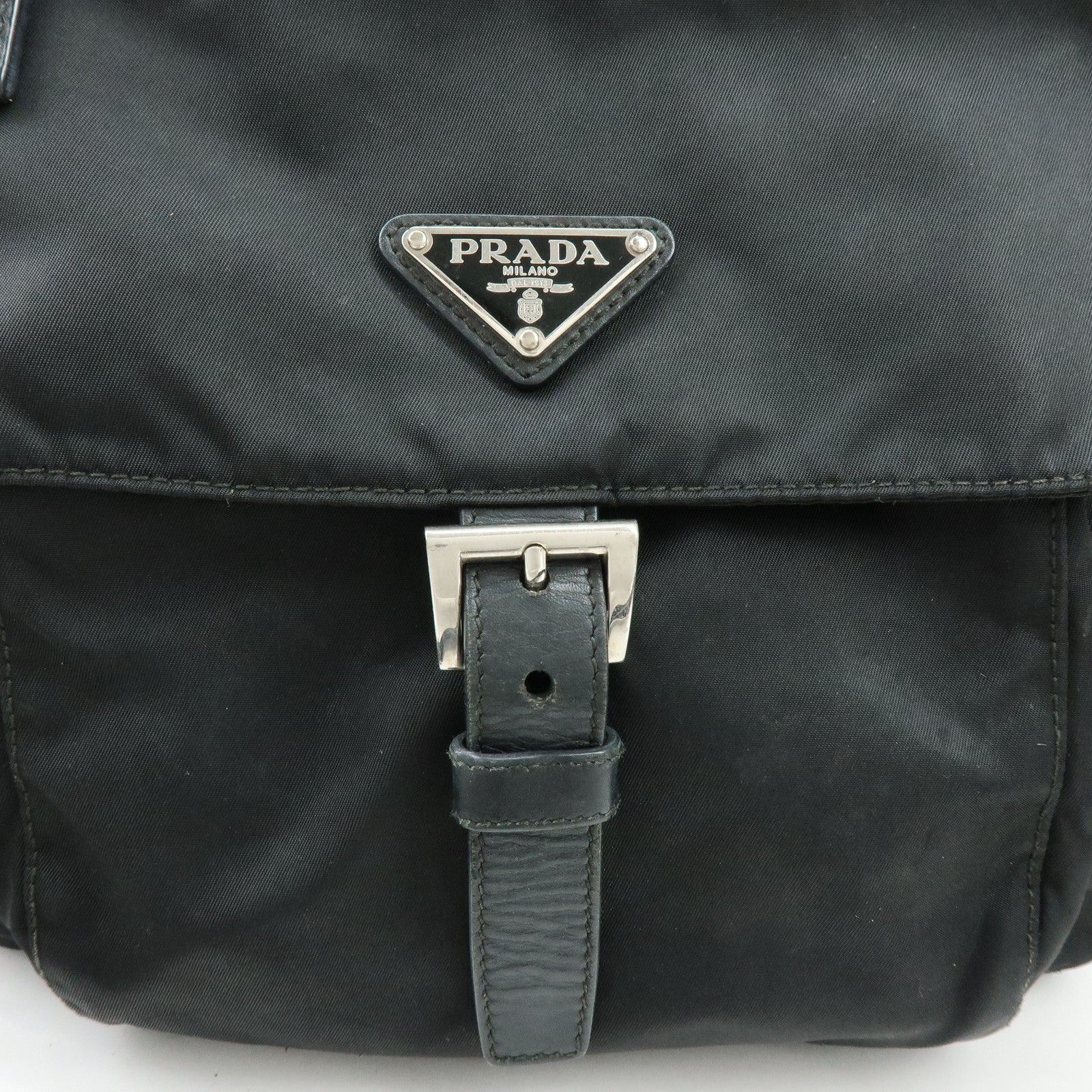 Prada BT8994 Shoulder Bag - Black, Nylon and Leather