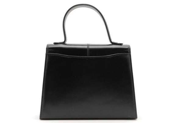Saint Laurent Vintage Top Handle Handbag - Black, Leather