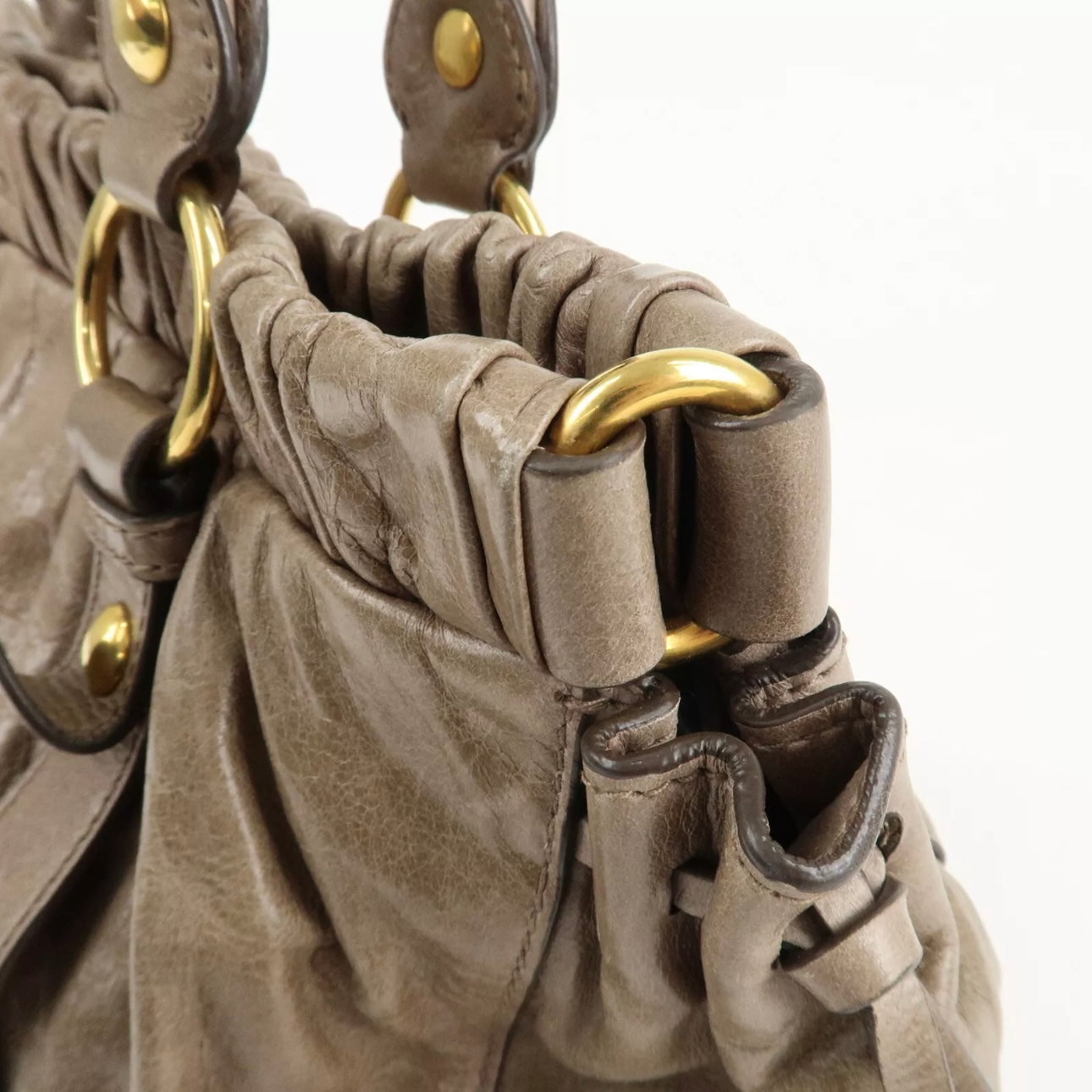 MIU MIU Leather Hand & Shoulder Bag