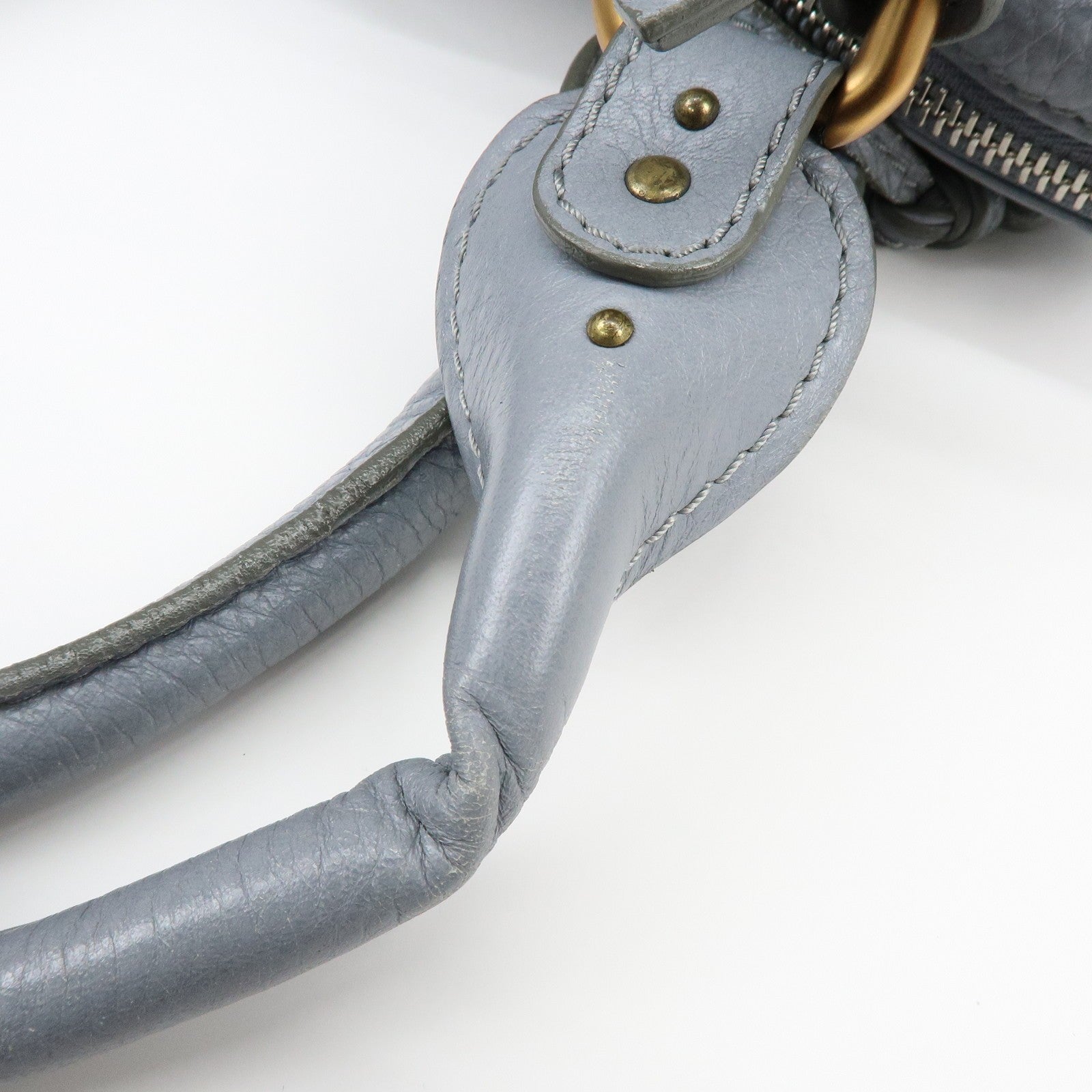 Chloe Paddington Hand Bag - Gray, Leather