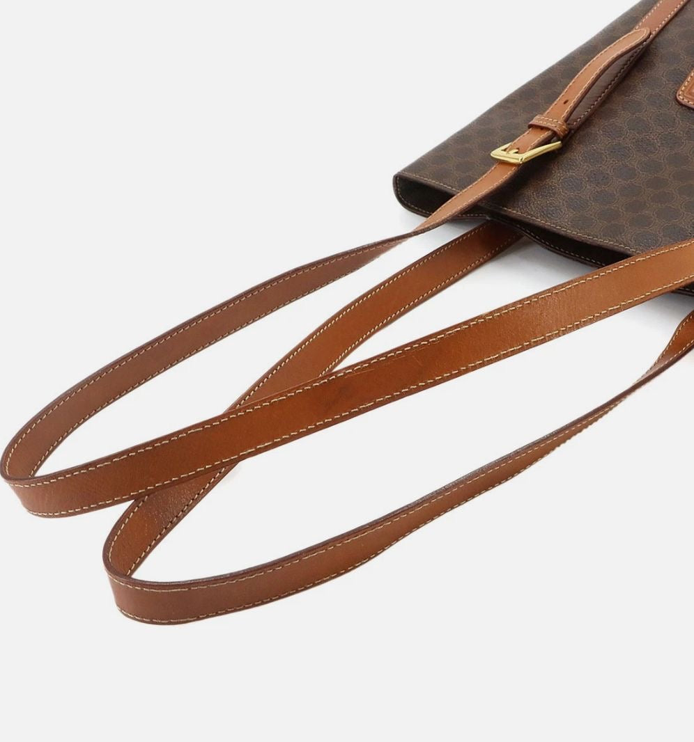 Celine Macadam Tote Bag - Brown, PVC, Leather