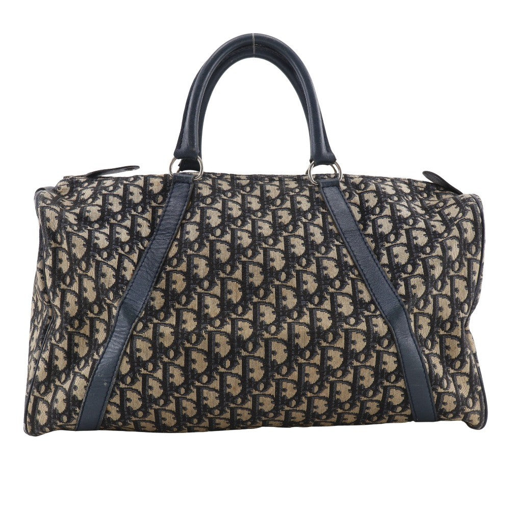Dior Trotter Boston Bag - Navy Blue, Canvas
