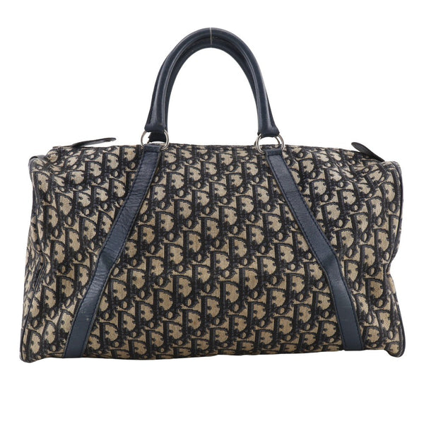 Dior Trotter Boston Bag - Navy Blue, Canvas