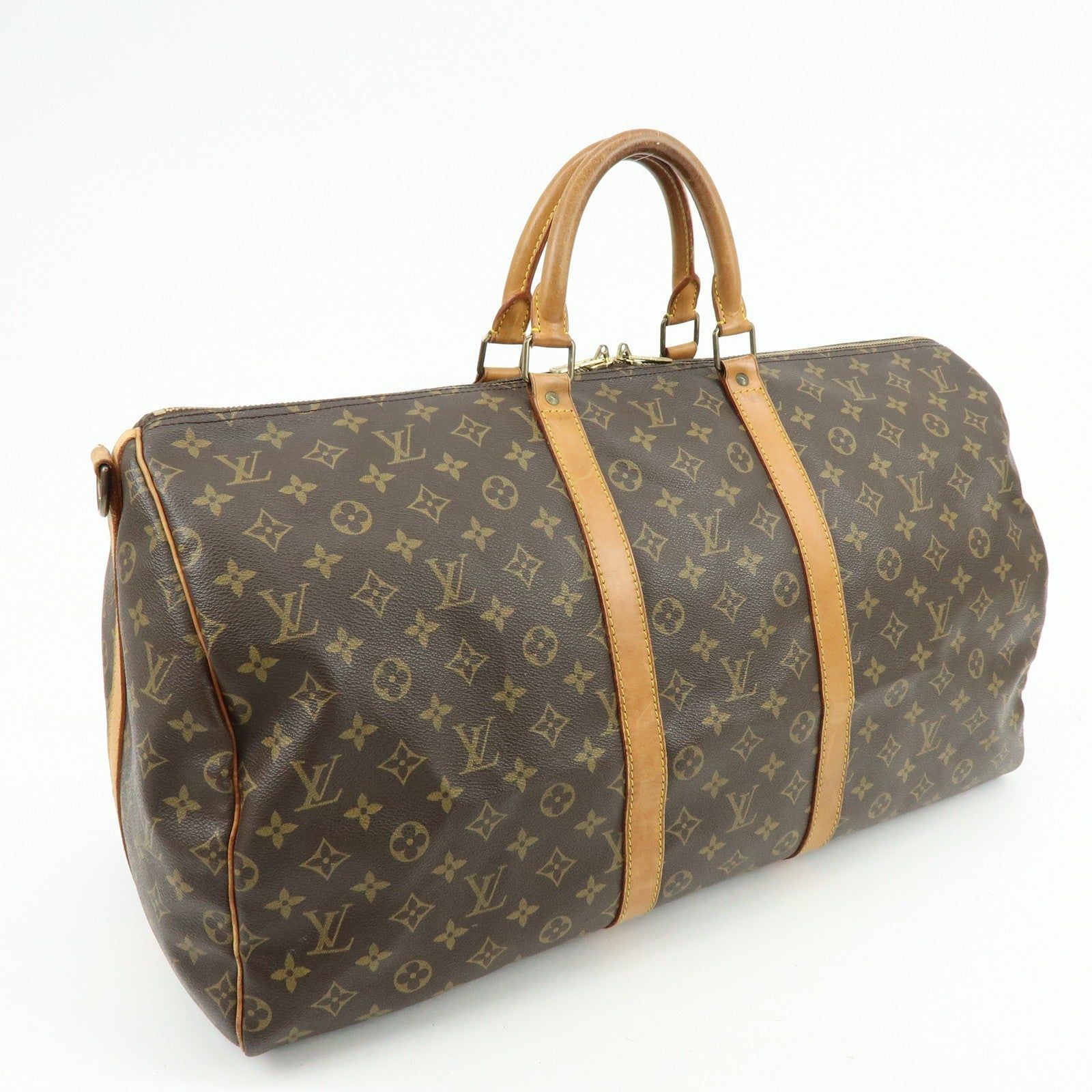 Louis Vuitton Keepall 55 Boston Bag - Monogram, Leather